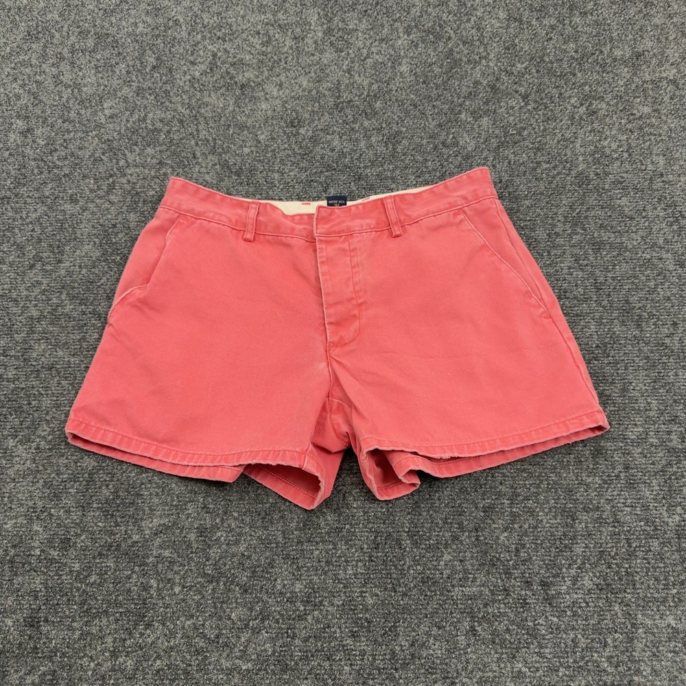 American Eagle Shorts Womens 2 Pink Cotton Button Fly Chino Preppy Casual